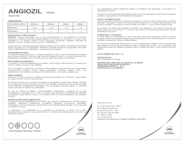 Angitil Ex ANGIOZIL 1 – Acromax Dominicana